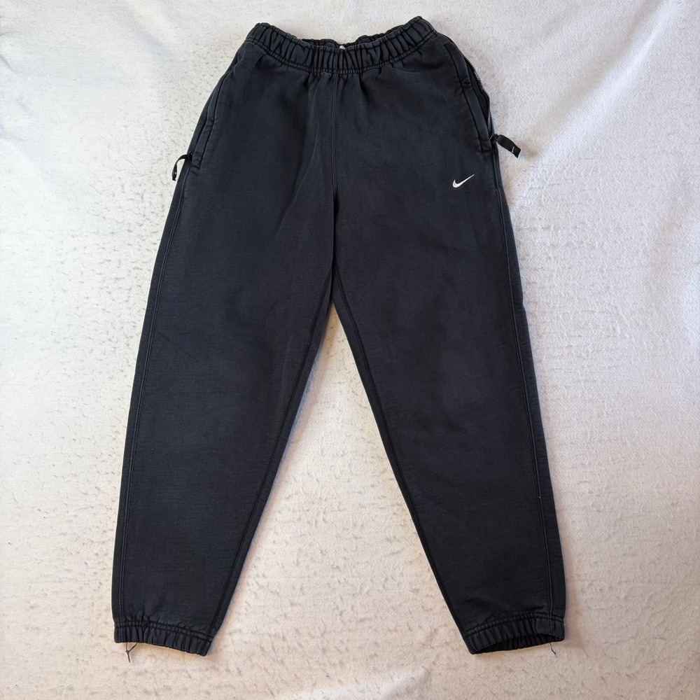 Nike Sweatpants Mens XS Black Fleece Joggers Swoosh Logo